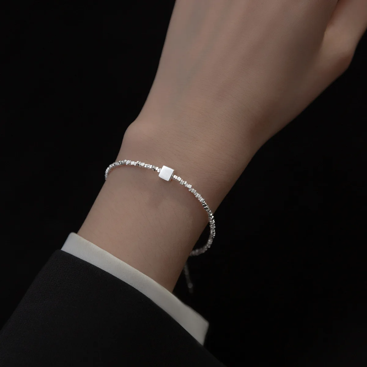 Bracciale Donna In Argento 925: Gioiello Delicato A Doppio Strato, Lunghezza Regolabile 16+4 Cm, Ideale Come Regalo Per Compleanno O Anniversario - 3