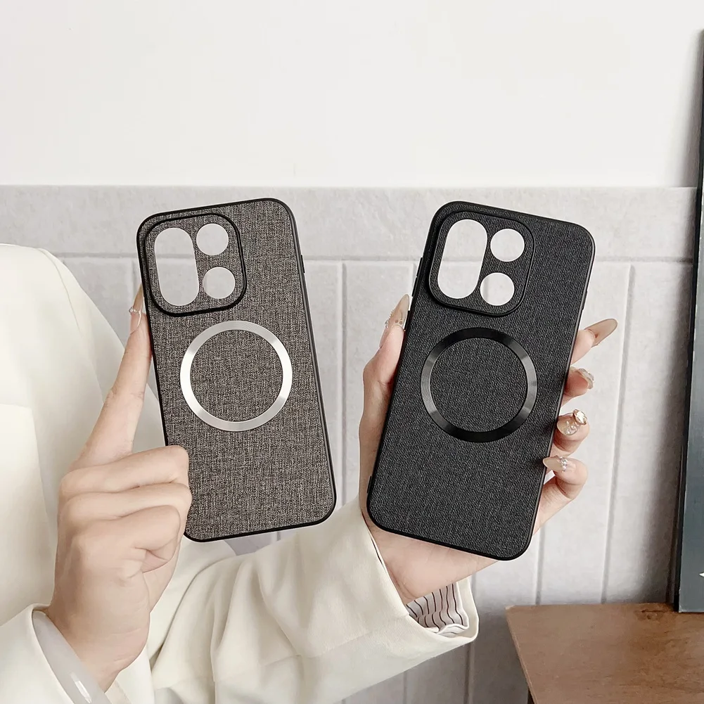 MagSafe Magnetic Leather Wireless Charging Case