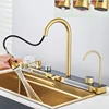 Stainless Steel Kitchen Sink Golden Smart Digital Display Integrated Kitchen Sink Set Multi-functional Wash Basin 3