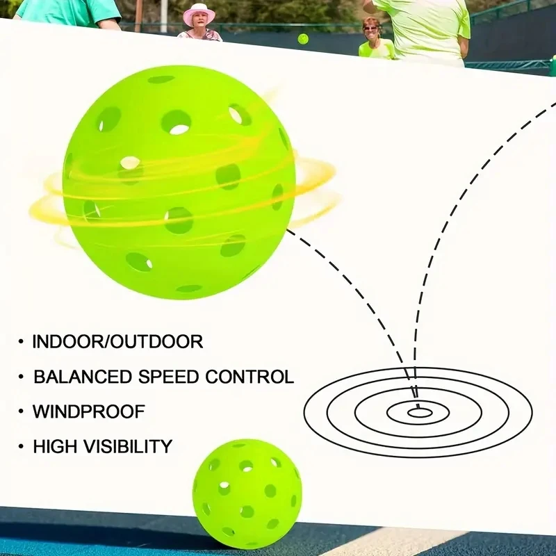 Premium High Durability Precision Drilled Pickleball Pack Details