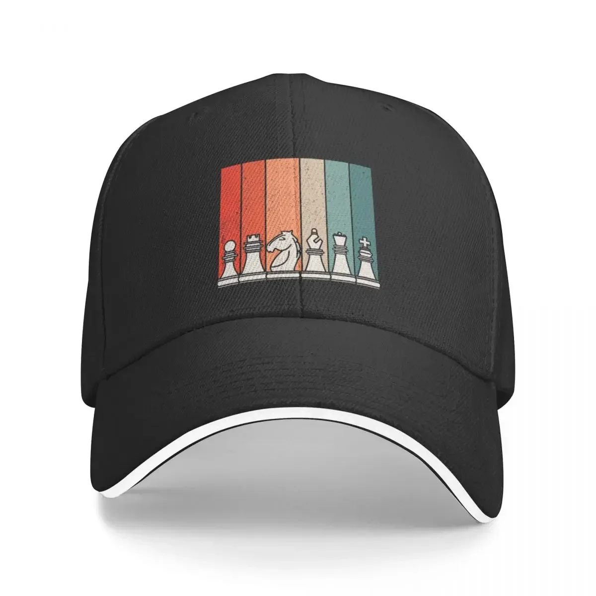 

Retro chess Cap Baseball Cap sports caps Beach outing sun hat luxury woman hat Men's