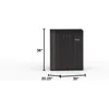 9 Cubic Ft. Heavy-Duty Resin Cabinet with 2 Shelves, Dark Grey 3