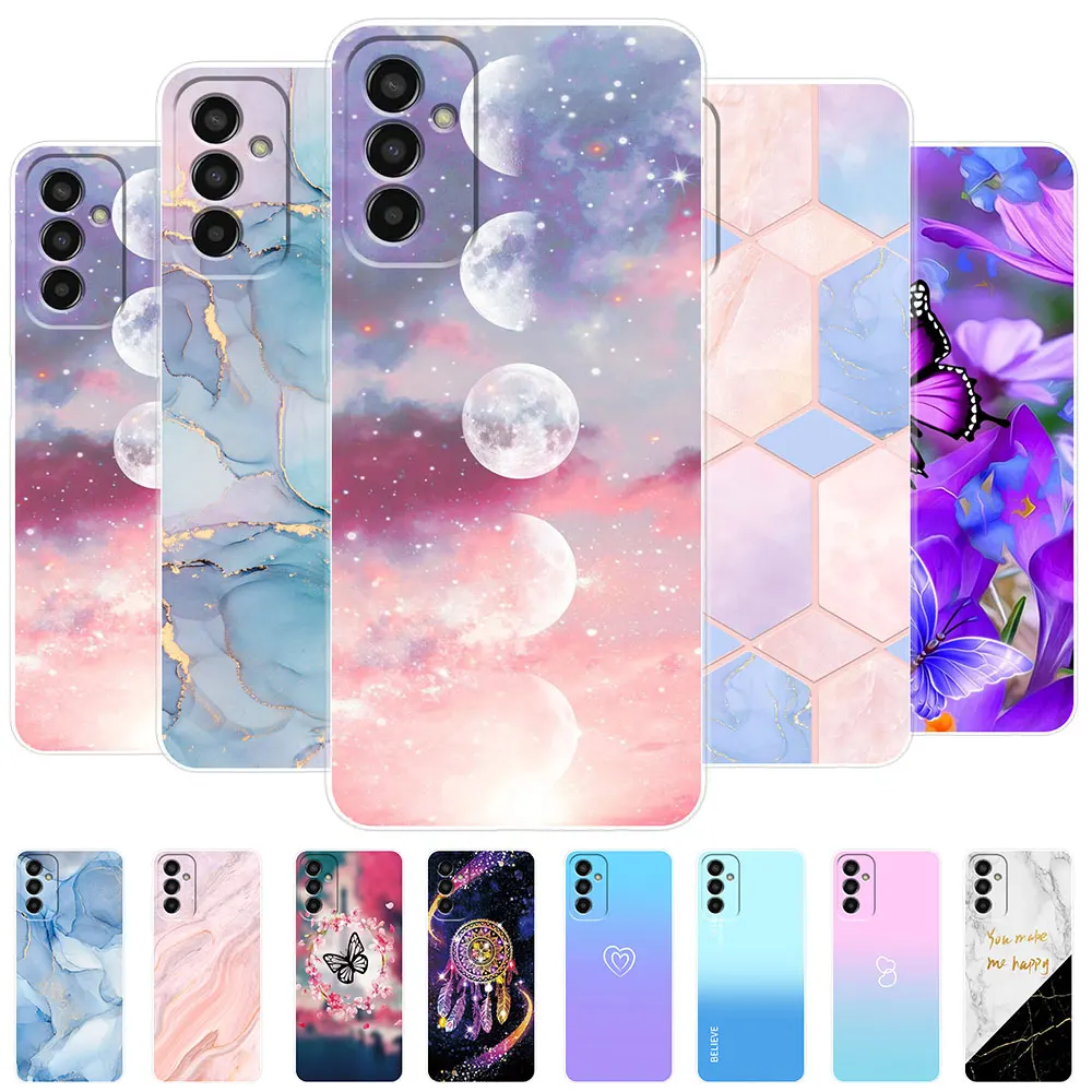 Per Samsung M13 Custodia F13 Nebula Marble Clear Cover Case Per Samsung M13 Custodia Per Samsung Galaxy M13 F13 4G Bumper Custodia In Silicone