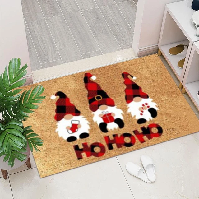  Christmas Gnomes Welcome Mat Indoor Outdoor Entryway