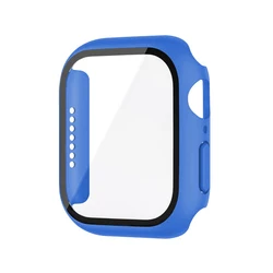 Premium Tempered Glass Screen Protector and Protective Case - Series 7 8 9 45MM (Diamond Blue)