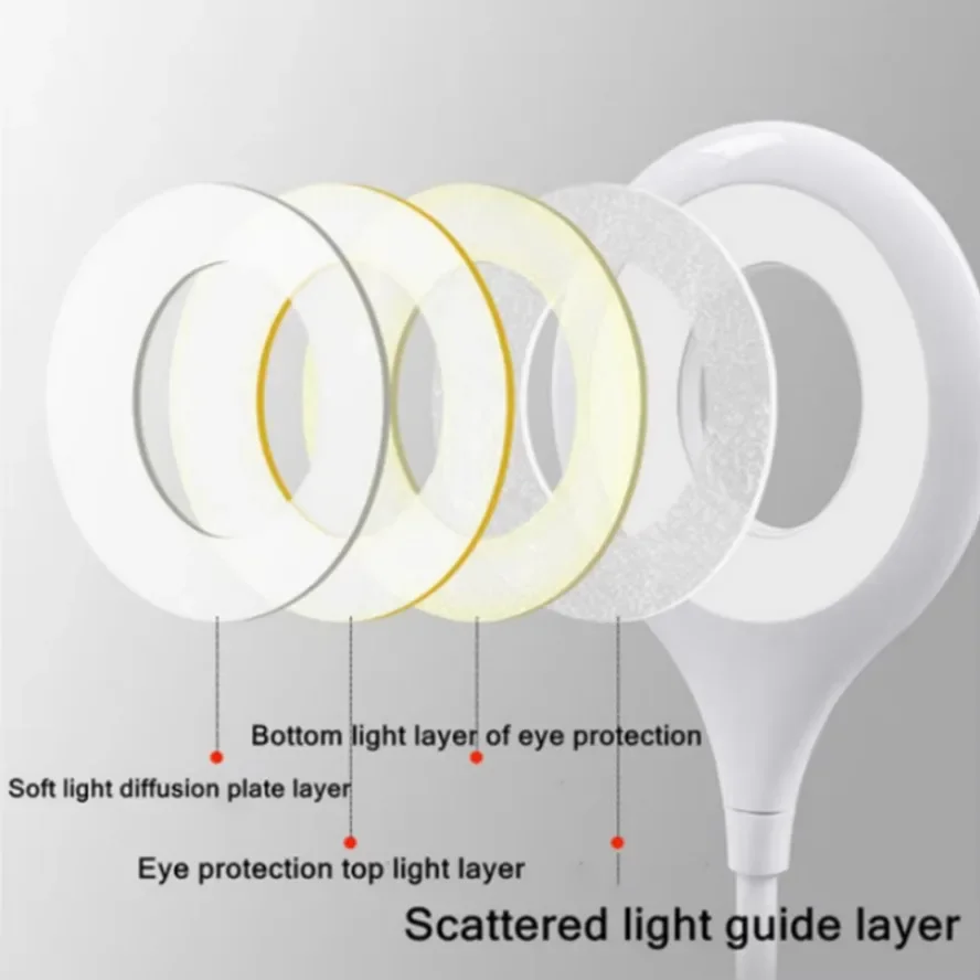 18LEDs USB Direct Plug Portable Lamp Notebook Computer Lamp Eye Protection Student Study Reading Available Night Light Lighting - 2
