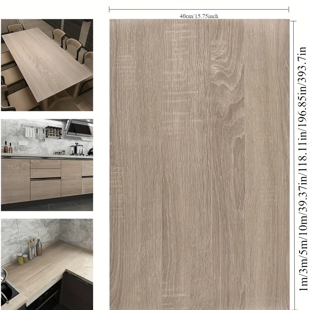 Self-adhesive Wallpaper Light Oak Grain Contact Paper for Countertops Home Decoration Detachable and Waterproof wall stickers,self adhesive wallpaper,kitchen wallpaper,peel and stick paper