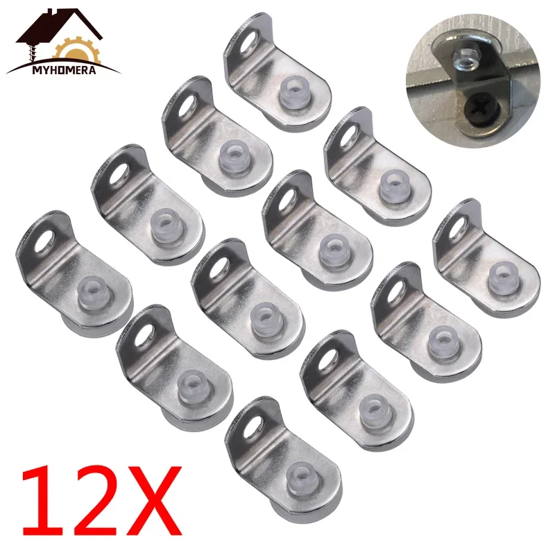 Shelf Support Folding Shelf Bracket Shelf Bracket 12 Pieces Shelf Brackets Support Studs Pegs Steel 5mm Shelves Separat Fixed Cabinet Cupboard Glass Bracket Supporter Holder DIY