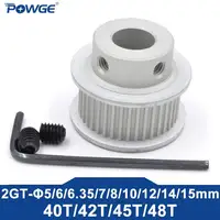 POWGE Шкив ГРМ 40/42/45/48 зубов 2MGT 2GT