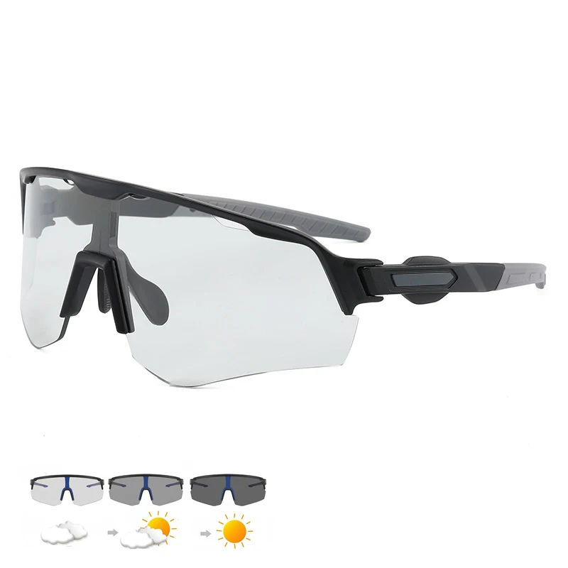 SEAMETAL Photochromic Sunglasses Anti-Glare Polarized Sun Glasses Anti-UV Eyeglasses Day/Night Driving Goggles Non-Slip Nose Pad