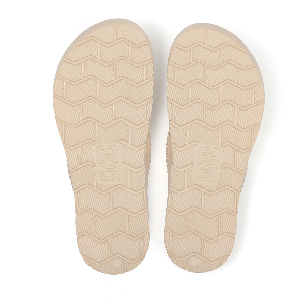 Shevalues Sommer-Damen-Flip-Flops mit Fußgewölbeunterstützung, modische weiche Einlegesohle, EVA-Strandpantoffeln, Haussandalen für Plantarfasziitis – Detail 17