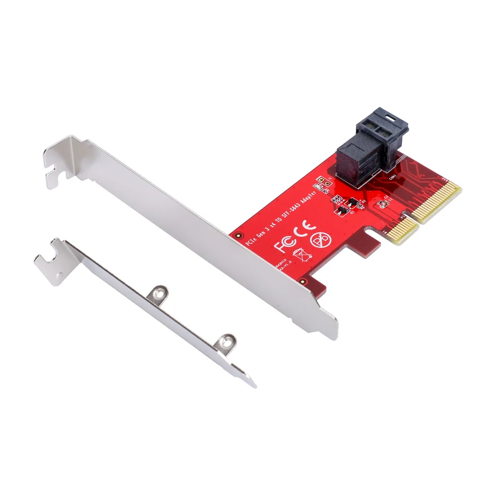 

PCIe к U.2 SFF-8643 Gen 3/4-полосная карта для 2,5 "Nvme SSD с Mini-sas (SFF-8643) (SFF-8639) кабель для майнинга