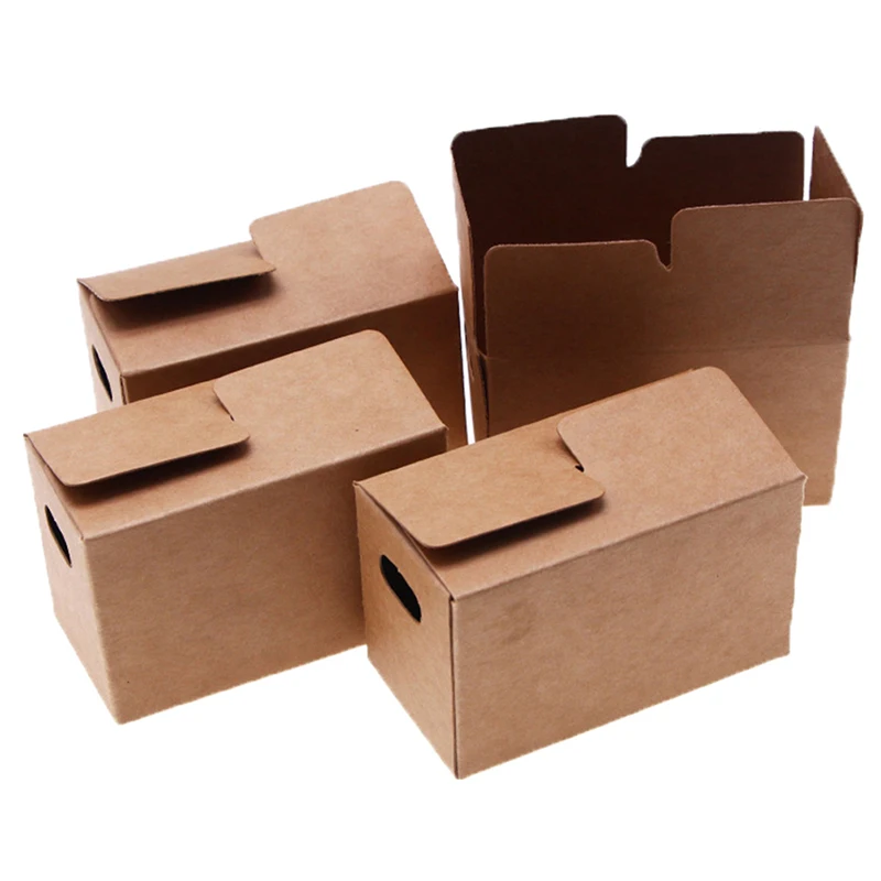 

2Pcs Dollhouse Accessories Mini Paper Express Box Storage Box Model Doll House Decorations