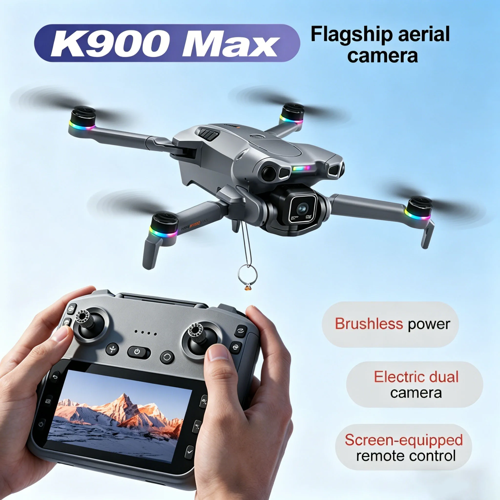 Drone Pro 8K/4K avec Caméra HD, Compatible Xiaomi, Lot 1 Batterie