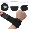 1Pc/2Pcs Sports Wrist Strap For Weightlifting Badminton Volleyball Fitness Tendon Sheath Protection Compression Wrist Strap 3