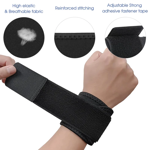 1Pc/2Pcs Sports Wrist Strap For Weightlifting Badminton Volleyball Fitness Tendon Sheath Protection Compression Wrist Strap 3