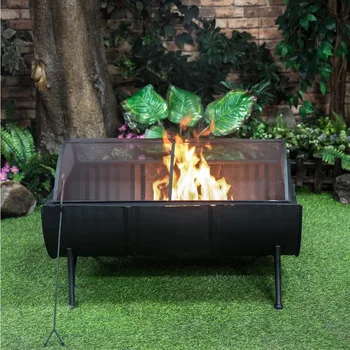 35-Inch Large Oval Barrel Wood Burner 1