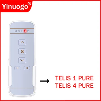 TELIS 1 4 PURE 1810633 1810632 1810632A 1810631 433.42MHz Curtain Remote Control 5 Channel Replacement Window Curtain Controller 1