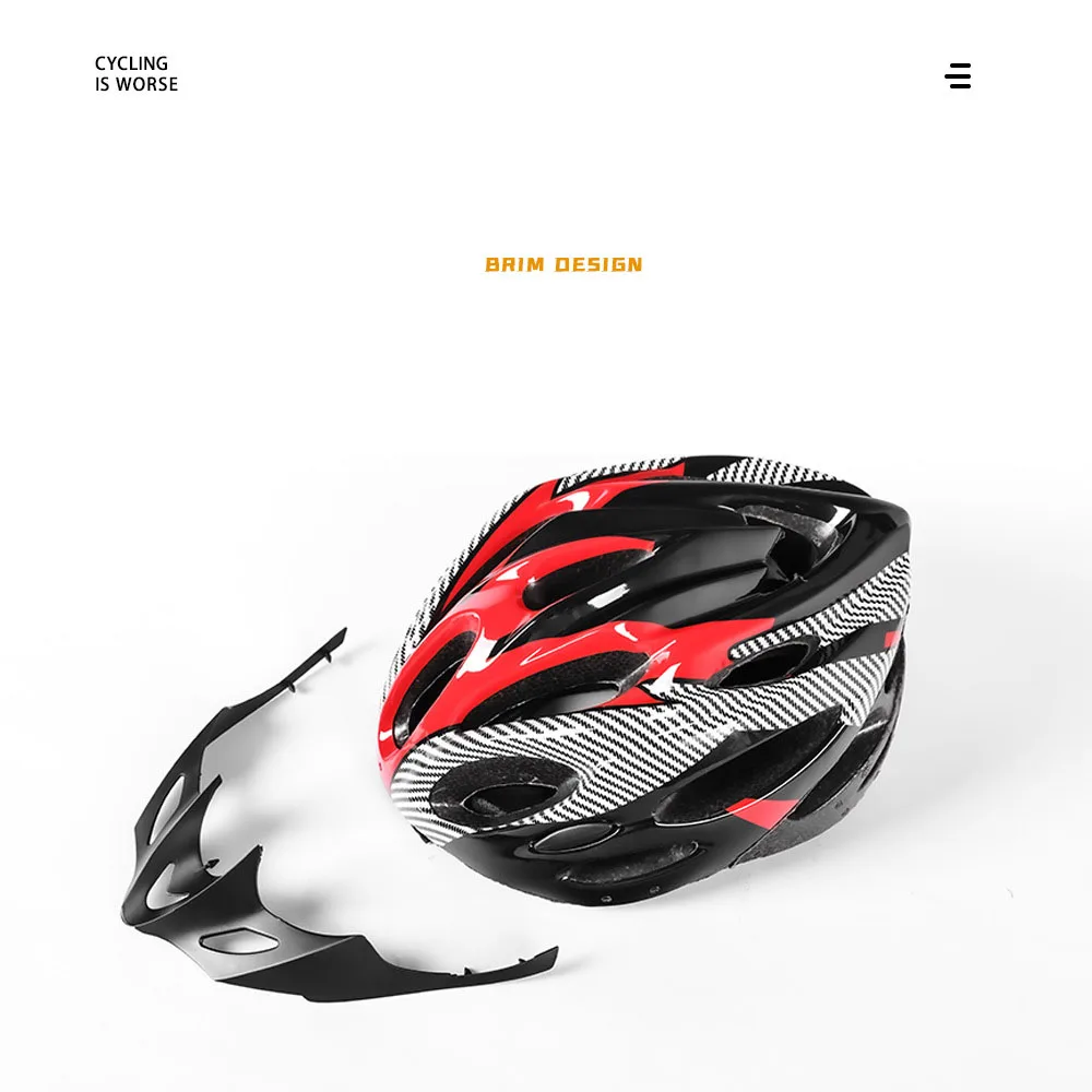 조정 가능한 통합 자전거 헬멧, 남녀 공용 로드 MTB 스포츠, 경량 에어로 편안한 라이딩 안전 헬멧