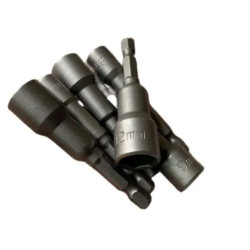 Sourcingmap 2-Piece Magnetic Hex Socket Driver Setter, 19mm X 65mm, 1/4" Hex Shank For Drills & Drivers