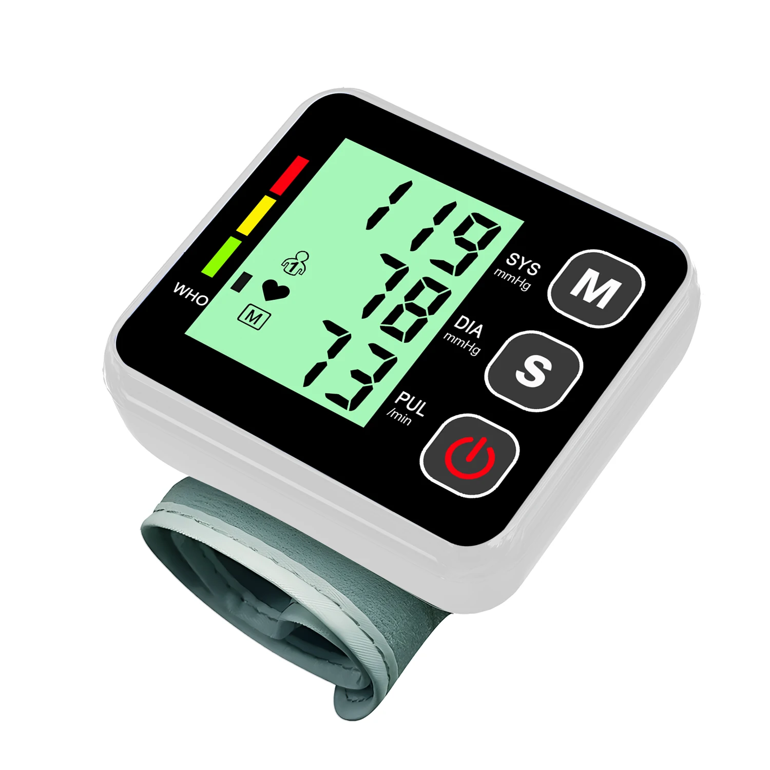 LCD Display Wrist Blood Pressure Monitor Tonometer Tensiometer Automatic Digital Pulsometer Sphygmomanometer Family Diagnostic blood pressure monitor blood pressure meter