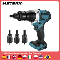 Powerful Brushless Electric Rivet Nut Machine Kit Automatic Electric Riveter Set Riveting Tool with Riveter Heads Tools 1