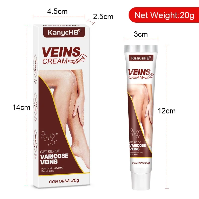 Varicose Vein Relief Cream Vasculitis Phlebitis Spider Legs Treatment Soothing Relieve Pain Herbal Ointment