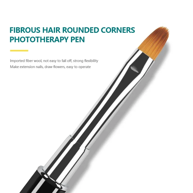 1/2PCS Professional Nail Art Brushes For Manicure UV Gel Brush Pen Nail Art Painting Drawing Brush Phototherapy Tools 3
