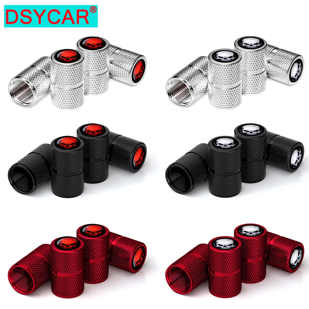 

Tire Valve Stem Caps Metal Air Valve Cap, Wheel Stem Caps Compatible Decoration Accessories for Cars, Trucks, Bikes, Motorcycles