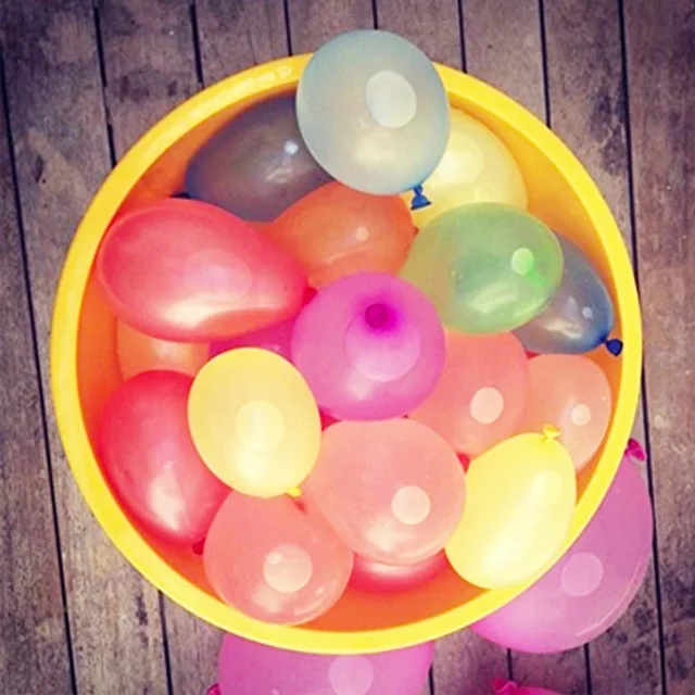 111pcs Ballons Shooting Game Latex Balloon Small Summer Water Bomb Balls Mixed Color Outdoor Party Wedding Decorative Ballons 2