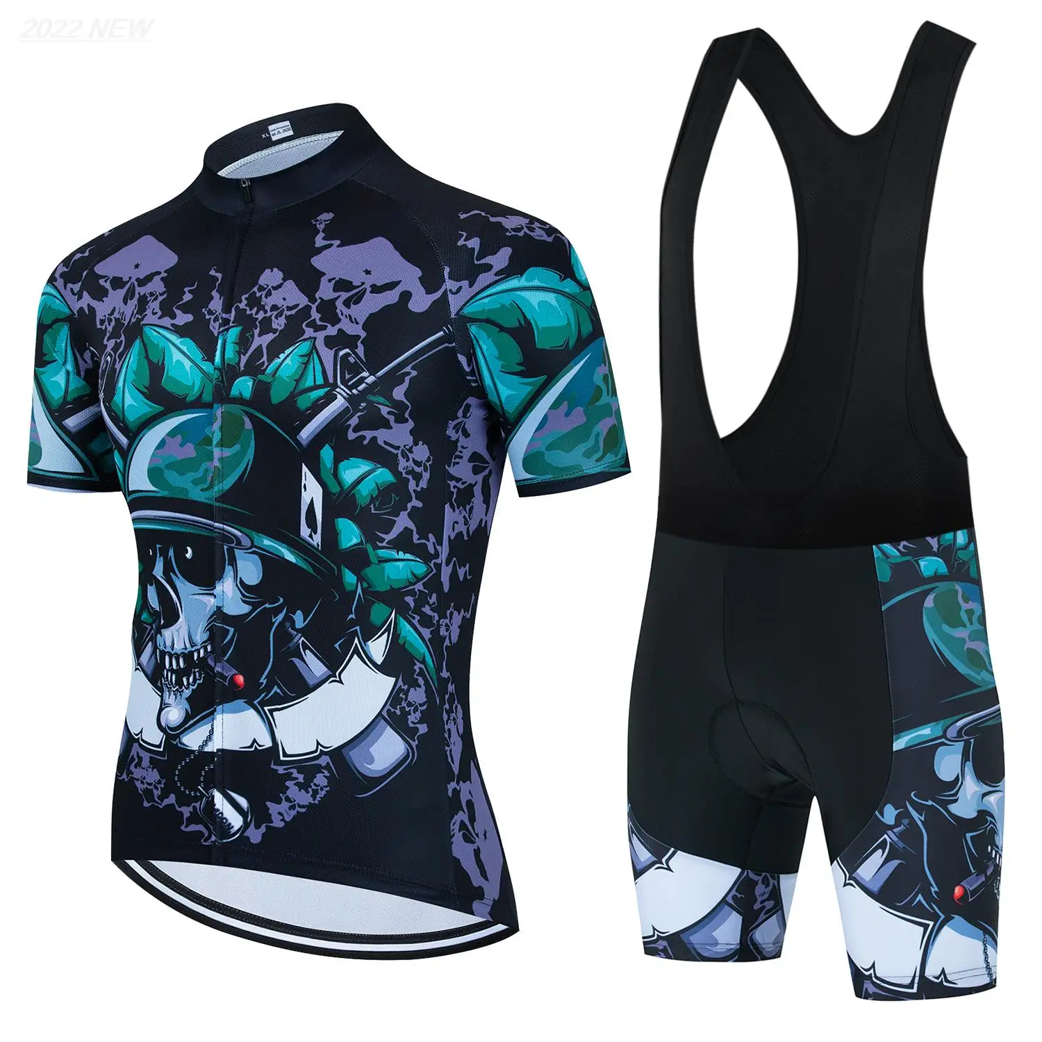 New 2023 Men Short Sleeve CyclingJersey Sets Ropa Ciclismo Hombre Summer Cycling Clothing Bib Shorts Suit MTB bicycle Uniform