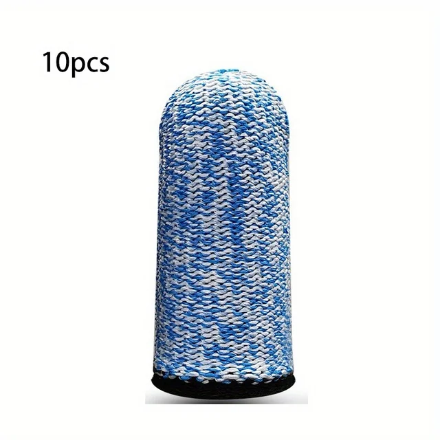 10pcs Cut Resistant Finger Cots, Labor Protection For Kitchen, Work, Sculpture, Anti-Slip & Reusable Finger Protector 4