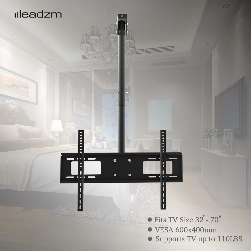 Retractable Ceiling Mount TV Wall Bracket