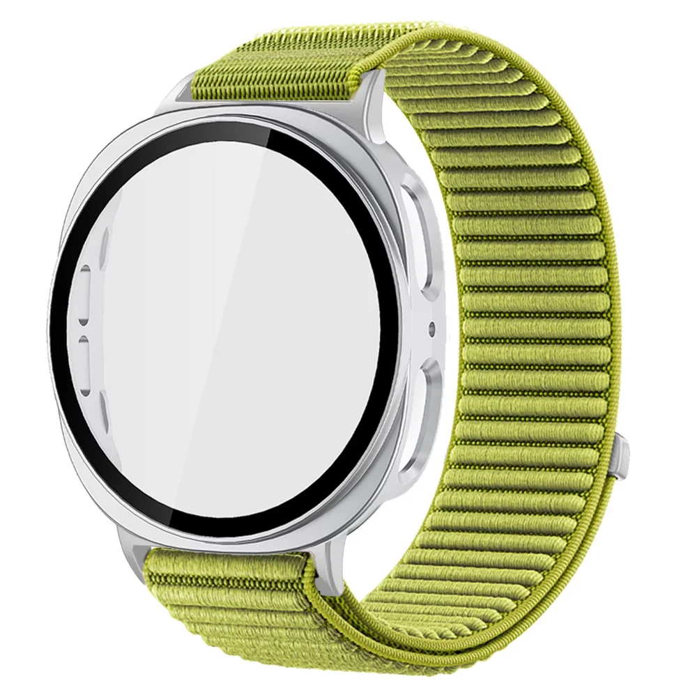 Premium Tempered Glass Case with Nylon Loop Strap - Elegant Protection