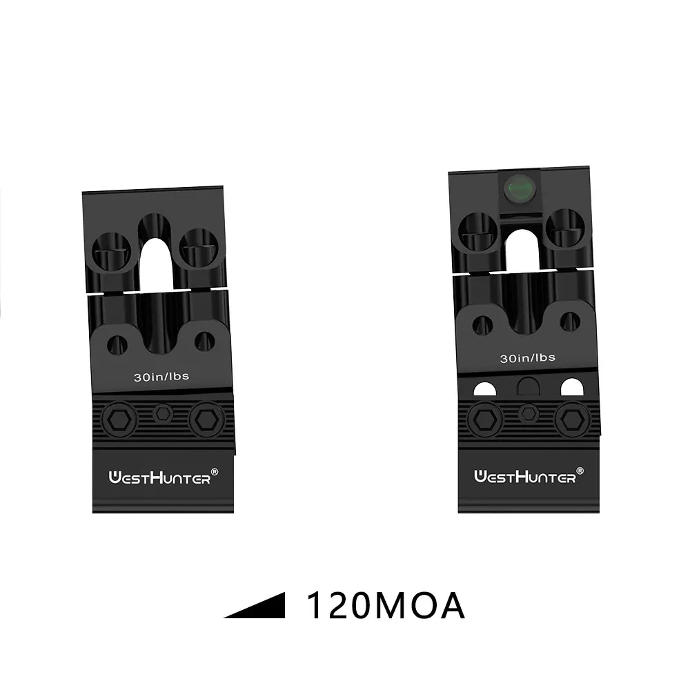 WestHunter Optics MOA And Height Adjustable Dovetail Mounts Dia 30MM Or 34MM Adjust Elevation Scope Rings Fit 11mm Rail