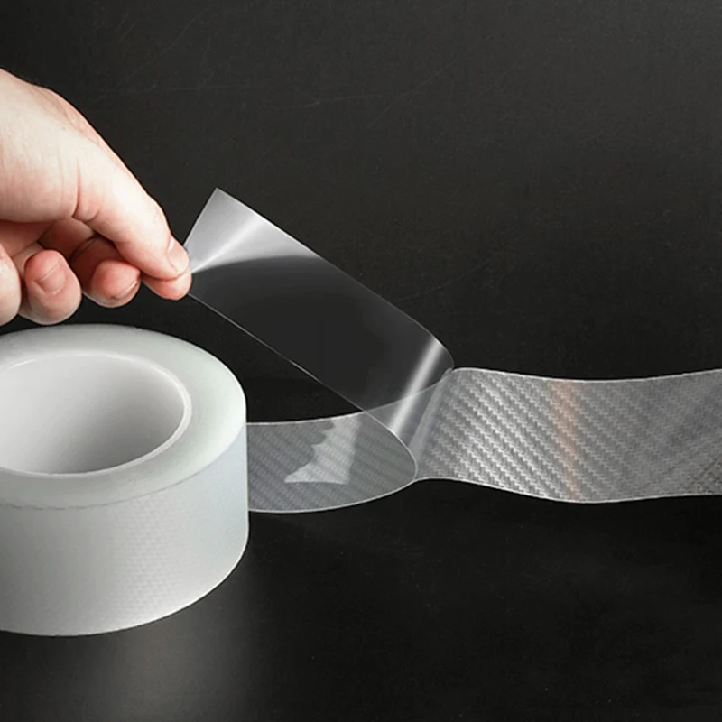 Durable Transparent Carbon Fiber Car Door Edge Guards - Wear and Scratch Resistant