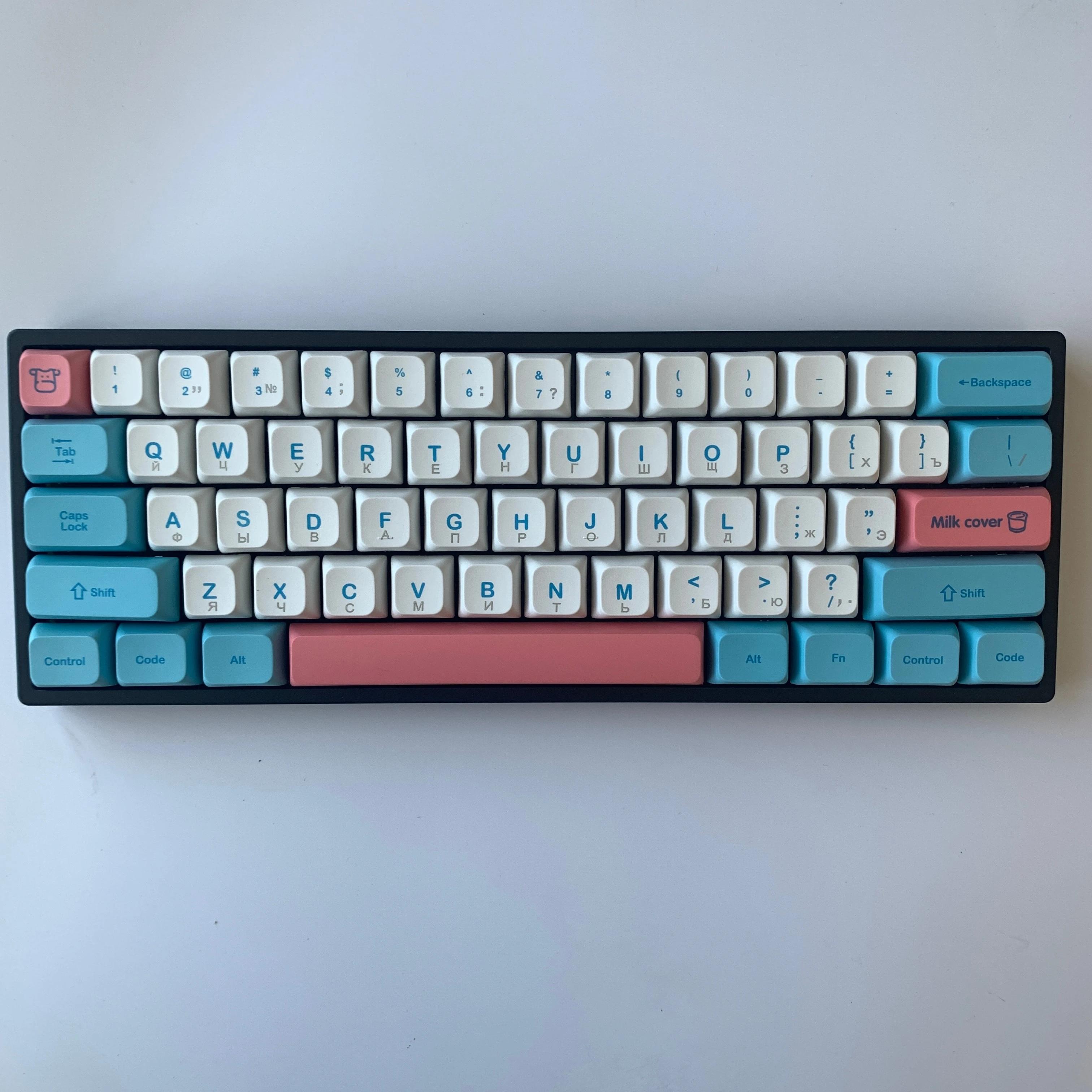 MAIMOOO-Keycap Layout Russo para Teclado Mecânico, Perfil