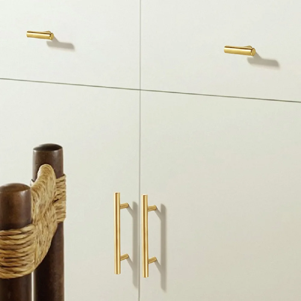 Stainless steel cylindrical furniture handles - الصورة 6