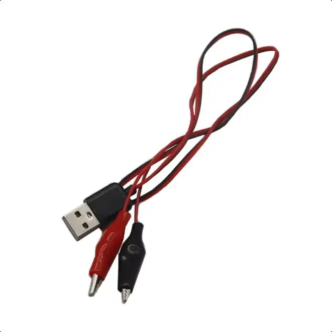 Alligator Clips Alligator Clip Adapter 60CM Alligator Test Clip to USB Male Female Connector