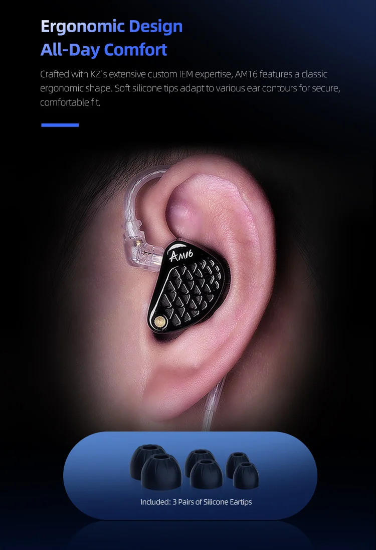 16BA Balanced Armature In-Ear Earphone Tuning HiFi Bass Enhanced Headphones 2PIN Replaceable Cable_voghion.com