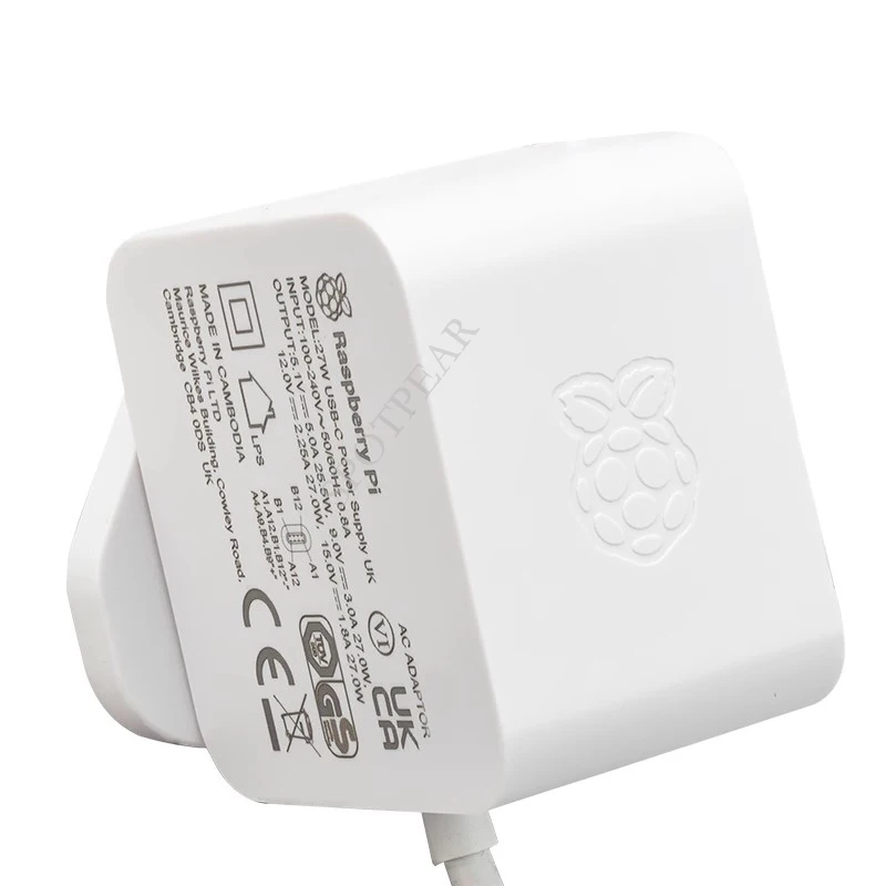Original Oficial Tipo-c de Alimentação Usb para Raspberry pi 5v 5a pd de Alimentação 27w - Imagem 3