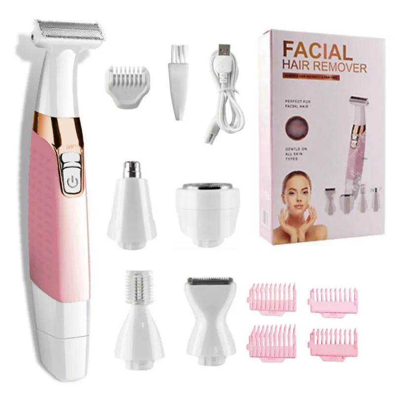 Pubian Depilação Aparador para Homens e Mulheres Áreas Íntimas Lugares Corte de Cabelo Rasor Clipper Virilha Depiladora Navalha de Segurança Lady Barbear