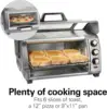 Beach Toaster Oven Air Fryer Combo with Large Capacity, Fits 6 Slices or 12” Pizza, 4 Cooking Functions for Convection, 4