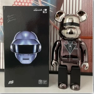 Bearbrick Daft Punk 400 Joint Bright Face Violence Bear 3d