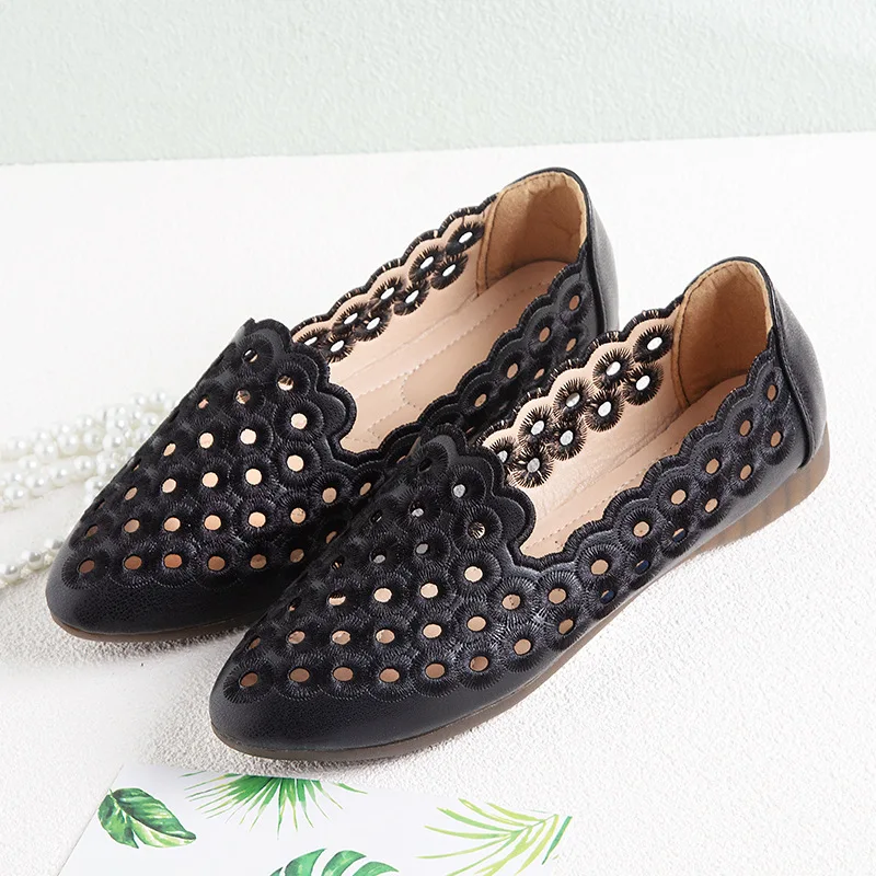 

Spring Autumn Fashion Leather Casual Lofers Women's Flat Shoes Soft Comfortable Flat Shoes Lady Driving Shoes Women Work Shoes