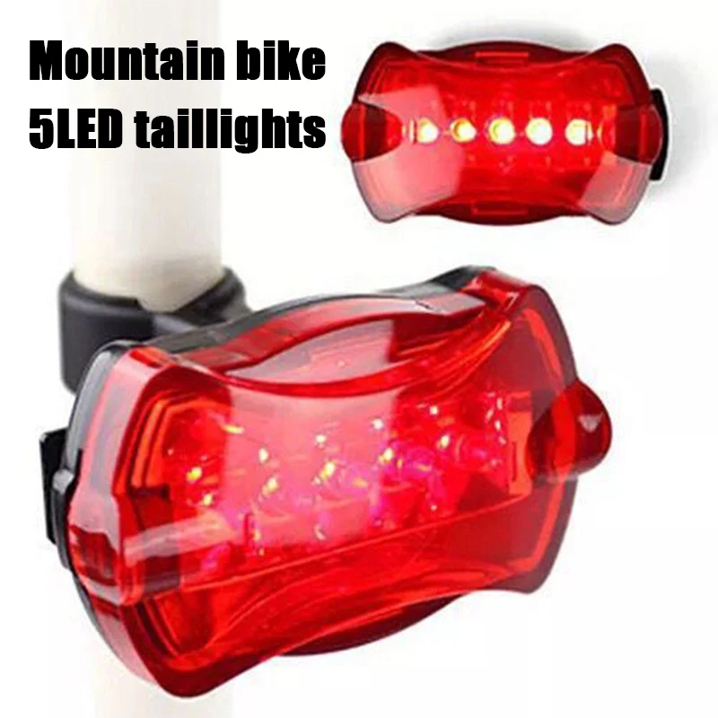 

1PC Mountain Bike, Road Bike, Bicycle Tail Light, Single Bike Tail Light, Butterfly Tail Light, 5Led Tail Light Warning Light