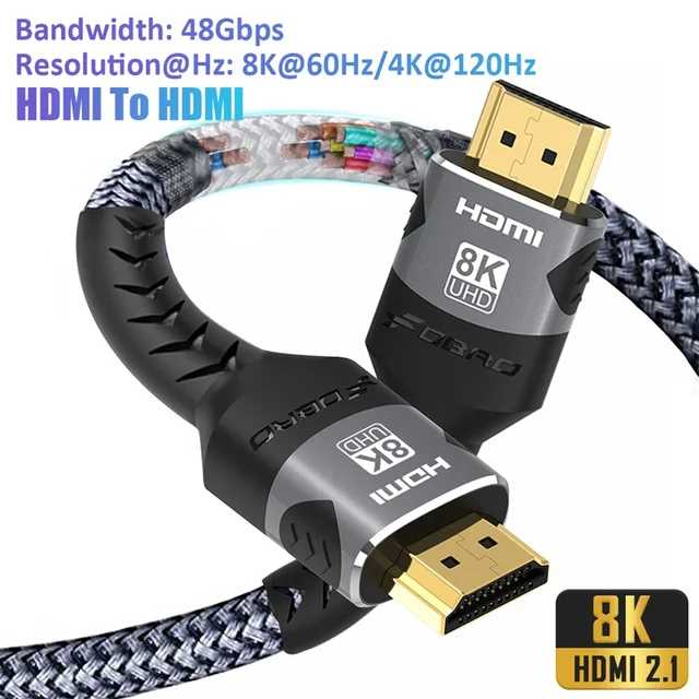 8K HDMI Cable 2.1 48Gbps 1