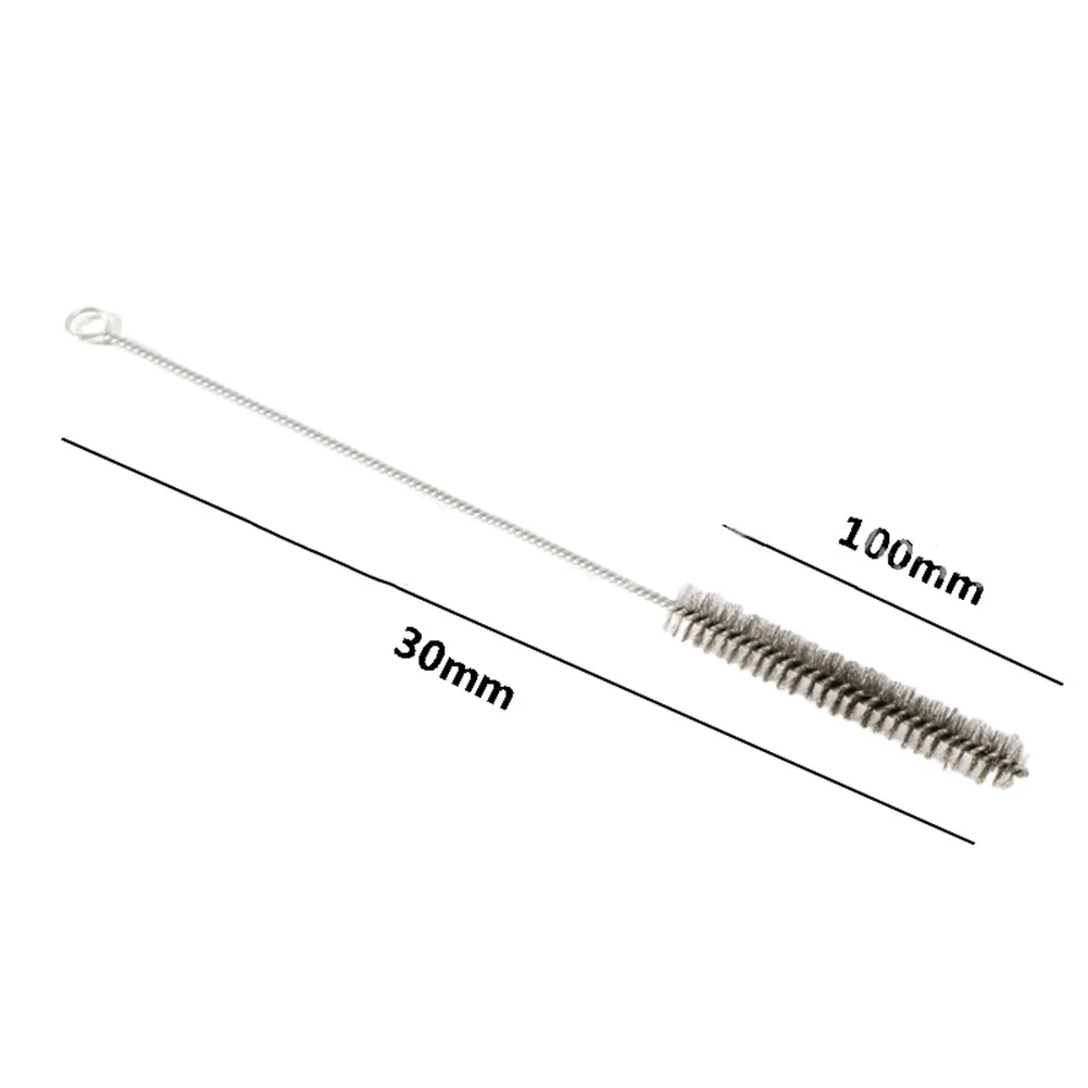 5/10pcs Cleaning Brushes Set Stainless Steel Brass Cylinder Wire Tube Pipe Cleaning Brush Paint Spray Guns Cleaning Brush 6