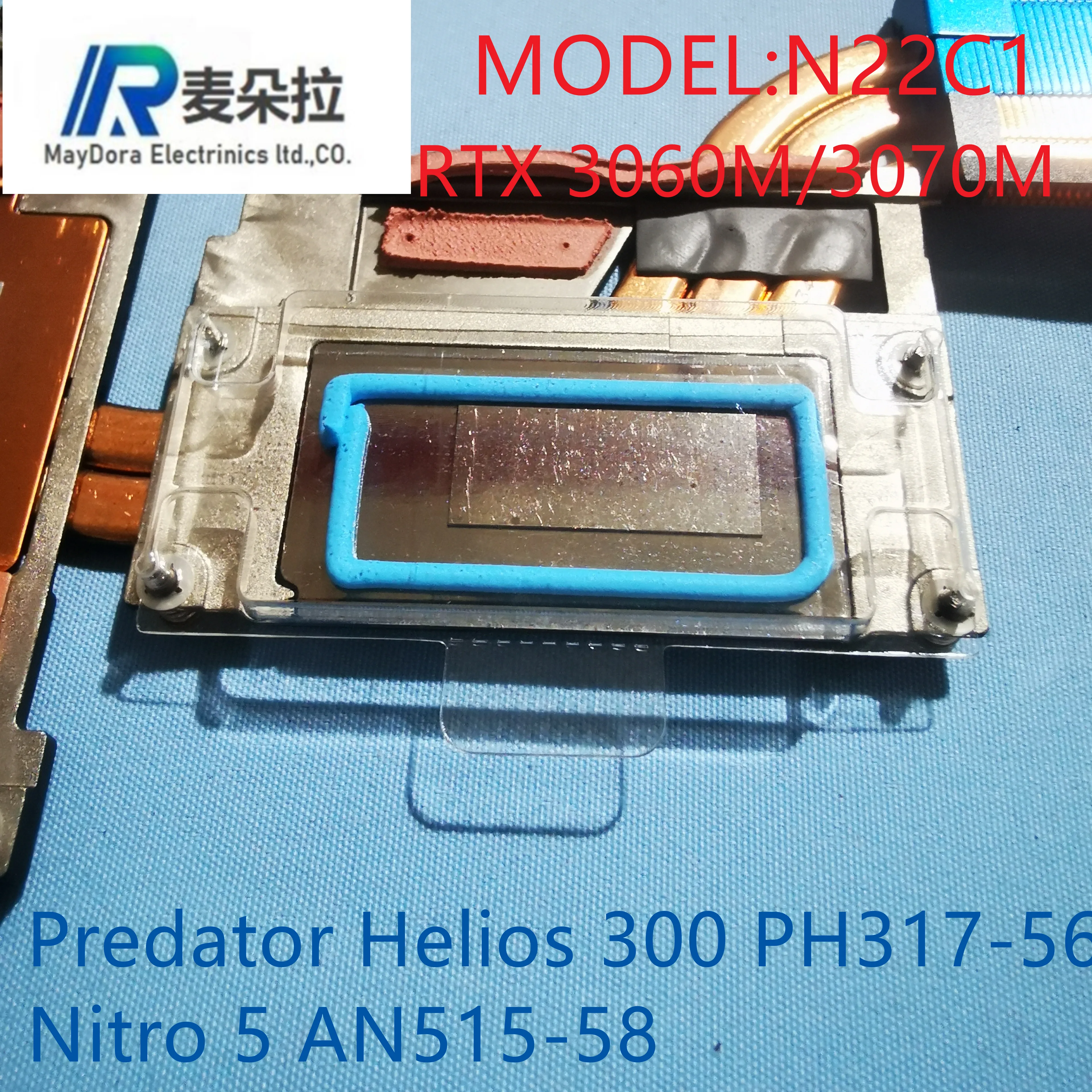 Dissipador de Refrigeração Térmica do Portátil Apto para Acer Predator Helios300 Ph31555 Nitro5 An515-58 An51546 Série N22c1 Nh.qfmaa Nx.abraa - Imagem 4
