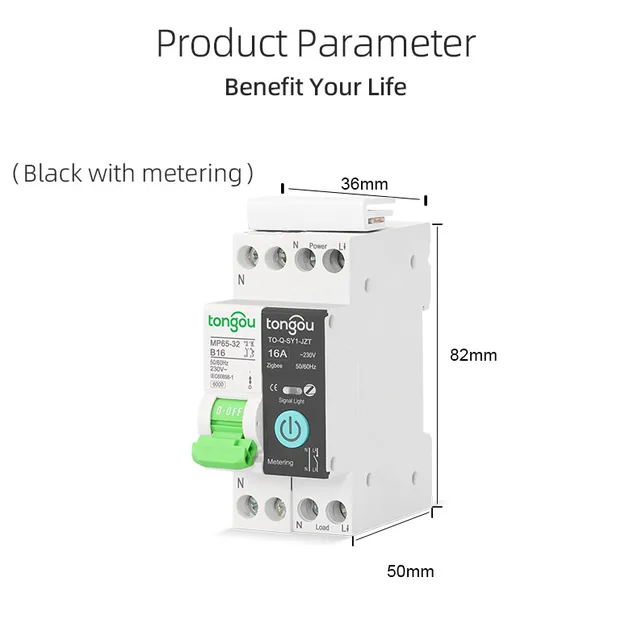 Disjoncteur Connecté,1-63A Courant réglable PA66 Matériau Contrôle Vocal  Commutateur Wifi,Fonction de timing, Interrupteur Intelligent Compatible  avec Alexa, Google Home, APP Contrôle à Distance : : Bricolage